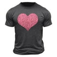 thumbnail image 4 of hotojiny Mens Short Sleeve T-Shirts Graphic Crewneck Casual Printed Tee Summer Beach Vintage Shirts Valentine's Day Outfit, 4 of 4