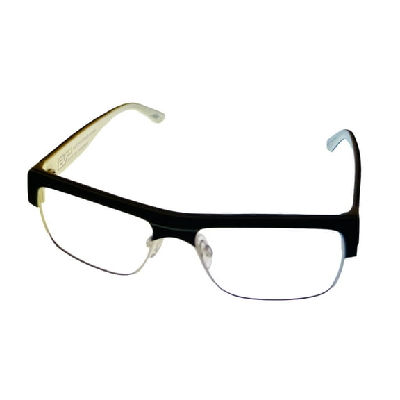 Electric Eyeglass Rectangle Plastic Plastic Black n Wht    Mutiny.5 54mm