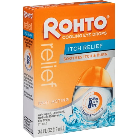 Rohto Itch Relief Cooling Eye Drops, 0.4 fl oz