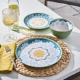thumbnail image 3 of Better Homes & Gardens Bamboo Melamine Floral Dinner Plate 10.75 Inch 1Pc, 3 of 6