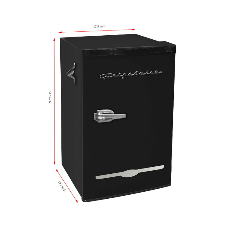 Réfrigérateur avec congélateur compact rétro de 3,2 pi³, noir  (CURTI/EFR840/3.2 PI3 / NOIR)
