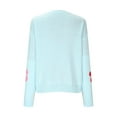 thumbnail image 6 of GigrtiJin Women's Cute Flower Sweaters Fall Casual Lightweight Ribbed Knit Crewneck Long Sleeve Pullover Sweater Top, 6 of 6