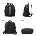 thumbnail image 4 of Makes Mochila Monedero para Mujer Bolso de Viaje de Cuero PU Bolso de diseño Convertible con Monedero 2 Piezas, 4 of 5