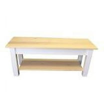 NANTUCKET BENCH WITH SHELF-54