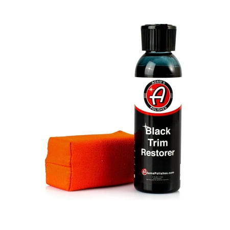 Adam's Polishes Black Trim Restorer (4 oz with Applicator) - Restores Plastic Trim to a Rich, Black Color with a Factory New Appearance, Lasts Several Months Per Treatment