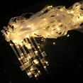 thumbnail image 4 of 32Pcs Wedding Wands Ribbon Streamers, Light up LED Silk Fairy Wands, Glow Lace Stick with Bells for Wedding Reception, Graduation, New Year, Birthday Party (Warm White), 4 of 8