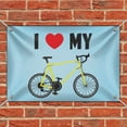 thumbnail image 2 of I Love My Bike Road Bicycle Cycling Home Business Office Sign, 2 of 3