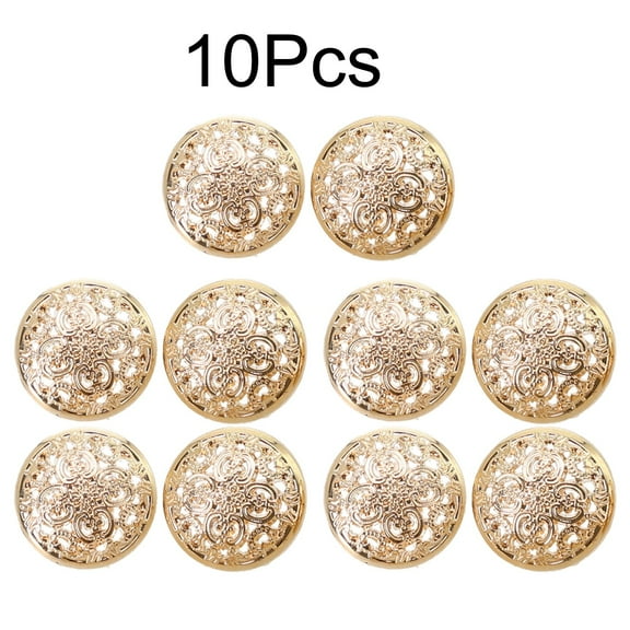 Hollow Metal Buttons Buttons Hollow Buttons Hollow Carved Sewing Round Metal Sweaters Crafts For Sewing And DIY