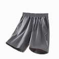 thumbnail image 4 of NOLDARES Toddler Boys blend Cotton Athletic Running Shorts, Kids Summer Casual Fashion Soccer Shorts(Dark Gray,7-8 Years), 4 of 5