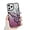 Purple, variant on Designed for iPhone Case,Luxury Electroplated Liquid Floating Gradient Glitter Quicksand Butterfly Camera Lens Protection Shockproof Protective Cover Phone Case (iPhone 15 Pro Max,Blue)