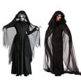 thumbnail image 4 of Disfraz De Vampiro De Bruja De Fantasma De Cementerio De Cosplay Para Mujer Con Capa De Halloween, 4 of 4