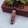 thumbnail image 1 of Collar con colgante de ágata y cuentas de nueve ojos con mantra de seis palabras para hombres y mujeres, 1 of 6