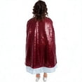 thumbnail image 3 of MEZZALL Kids Girls Short Cape With Sparkling Sequins For Stage Performance Carnival Holiday Party Lovely Long Sleeve Outerwear Jackets Tops Coats, 3 of 5