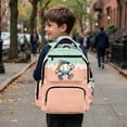 thumbnail image 5 of FKELYI Baseball Drip Print Kids Backpack 17 Inch Schoolbag Primary School Bookbag for Boys Girls Casual Daypack Travel Rucksack with Multi-Pockets for Elementary Student, 5 of 7