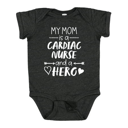 

Inktastic My Mom is a Cardiac Nurse and a Hero Gift Baby Boy or Baby Girl Bodysuit