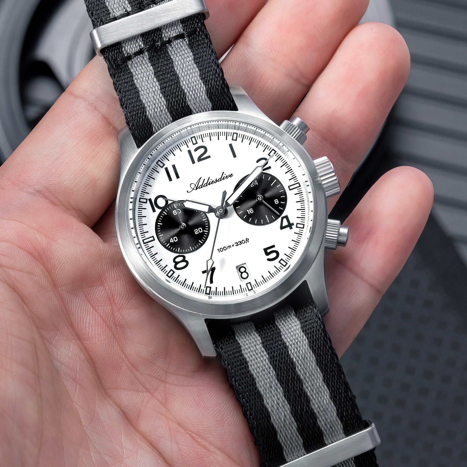 ADDIESDIVE Men's Chronograph Watch with Japanese VK64 Movement
