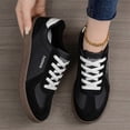thumbnail image 4 of KANG Fashion Women's Classic German Training Sneakers, Trendy Casual Flat Walking Shoes, Lightweight Slip-On Comfort Versatile Sneakers Black 36, 4 of 4