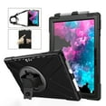 thumbnail image 2 of XYX Case for 12.3 inch Microsoft Surface Pro 7 Plus/Pro 7/Pro 6/Pro 5/Pro 4 with 360 Degree Rotating, Hand Strap, Shoulder Strap, Black, 2 of 7