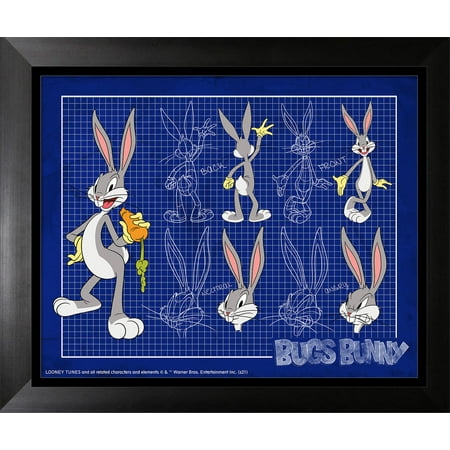 Bugs Bunny Framed Blueprint Bunny
