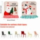 thumbnail image 3 of Juego de 2 fundas para sillas de Navidad, funda para respaldo de silla, fundas para sillas de comedor de Navidad, fundas para sillas de mesa de cena en casa, fundas para sillas de Navidad para Navida JAMW Sencillez, 3 of 5
