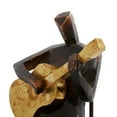 thumbnail image 6 of 5"W, 8"H Brown Polystone Musician Sculpture with Gold Instruments, by DecMode (4 Count), 6 of 10