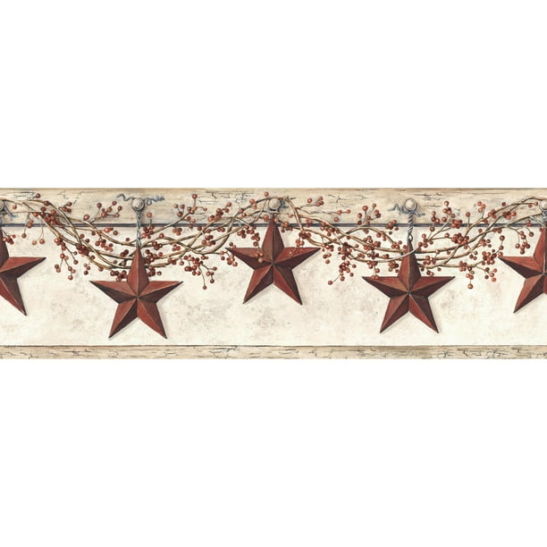 York Wallcoverings Hanging Star Removable Wallpaper Border Walmart