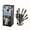 gray nine piece set, variant on Professional 9-Piece Stainless Steel Knife Set with Holder, Sharpening Stick, Chef Knife, Cleaver, Utility Knife, Fruit Knife, Scissors, Peeler - Restaurant Kitchen Tools