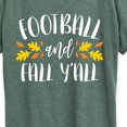 thumbnail image 3 of Instant Message - Football and Fall Y'all Short Sleeve Graphic T-Shirt, 3 of 6