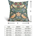 thumbnail image 3 of Chinoiserie Blue Sage Green Teal Pimpernel Pillow Covers 20X20 in Set of 2 Colorful Floral Bird Red Strawberry Pillow Cases Vintage Flower Throw Pillowcases Home Decor for Couch Patio Sofa Porch, 3 of 6