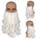 thumbnail image 3 of Peluca de barba de Papá Noel TUNC juego completo de peluca de barba blanca festival de barba de juego de rol navideño, 3 of 5