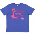 thumbnail image 3 of Inktastic My Grandma Loves Me Girls Dinosaur Youth T-Shirt, 3 of 5