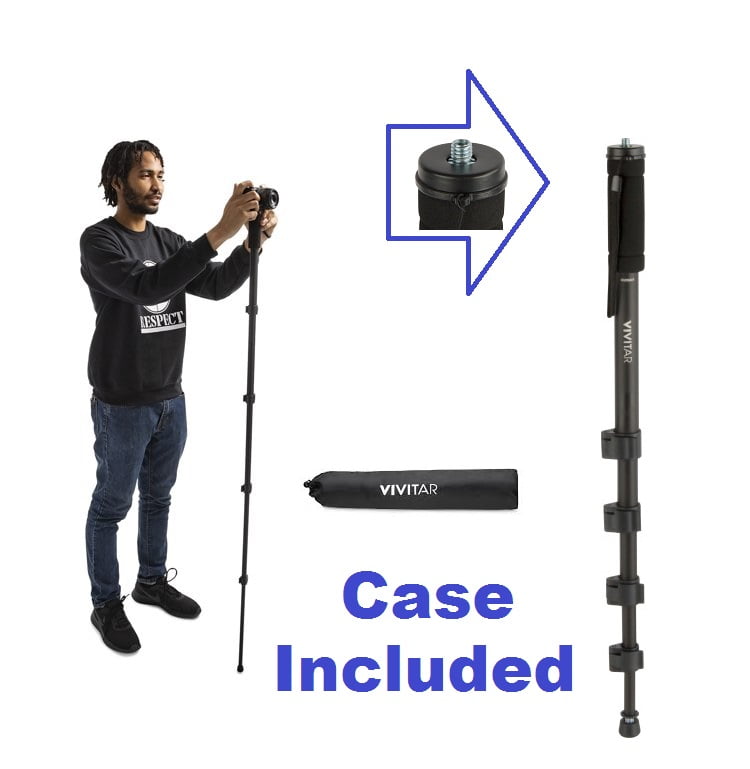 Super Duty Pro 62' Monopod with Case for Sony Alpha A6600 ILCE-6600