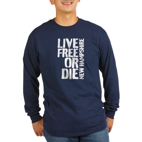 CafePress - Live Free Or Die Long Sleeve T-Shirt - Long Sleeve Dark T-Shirt