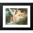 thumbnail image 2 of Christian Griepenkerl 24x19 Black Modern Framed Museum Art Print Titled - Leda with the Swan (1908), 2 of 5