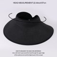thumbnail image 7 of Womens Hats , Womens Beach Hat , Womens Summer Hats Stylish Summer Sun Visor Hat for Women UPF 50+ Foldable Ponytail Design Breathable Straw Beach Accessory, 7 of 7