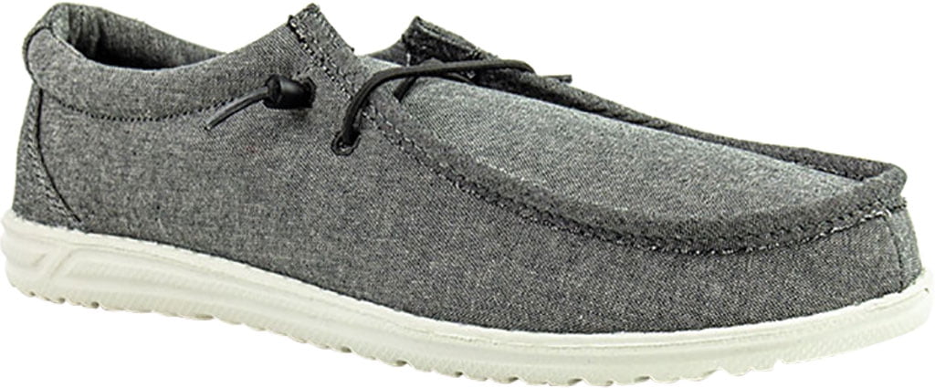 Boys' Crevo Ronnie Moc Toe Shoe Light Grey Chambray 13 M - Walmart.com