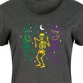 thumbnail image 3 of Instant Message - Mardi Gras Skeletons - Women's Any Way Dress, 3 of 6