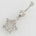 thumbnail image 4 of Jinsinto Anti-allergy Umbilical Nail Zircon Five-pointed Star Belly Button Ring, 4 of 4