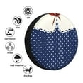 thumbnail image 4 of Cauagu Vintage Blue Polka-dot Print Travel Luggage Cover,Travel Dust-proof Suitcase Cover Softside Suitcase Protector for 18-32inch,Not Included Suitcase-17 inch, 4 of 6