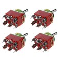 thumbnail image 1 of 4X AC 250V 15A Latching 3 Way On--on Single Pole Double Throw Toggle Switch Orange, 1 of 3