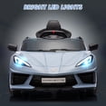 thumbnail image 6 of EastVita 12V Kids Ride on Car Licensed Corvette Battery Powered Car Toddles Electric Sports Car Toy with Remote Control, Visual Dashboard, LED Lights, Music, Gifts, 6 of 7
