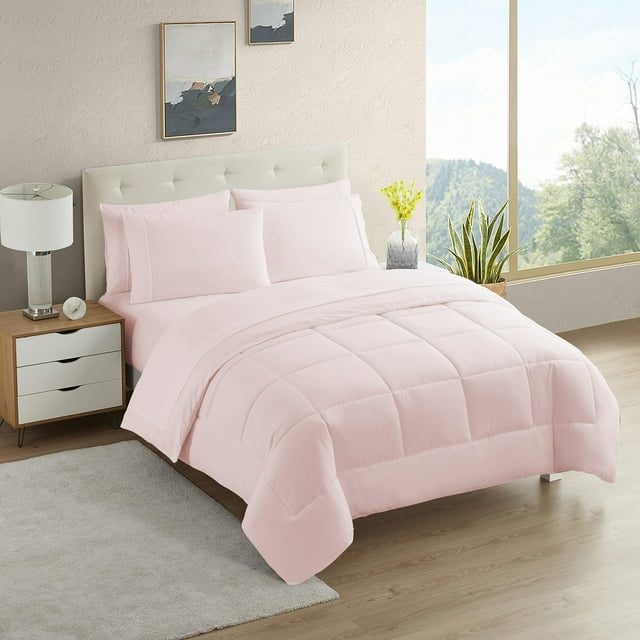 Set de edredón Sweet Home Collection California King Pink