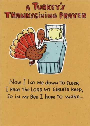 Recycled Paper Greetings Turkey Bedtime Prayer Funny ...