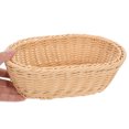 thumbnail image 3 of Cesta de picnic portátil de ratán sintético, cesta para guardar frutas con asa, panera tejida a mano para eventos al aire libre y decoración del hogar, accesorios de fotografía., 3 of 7