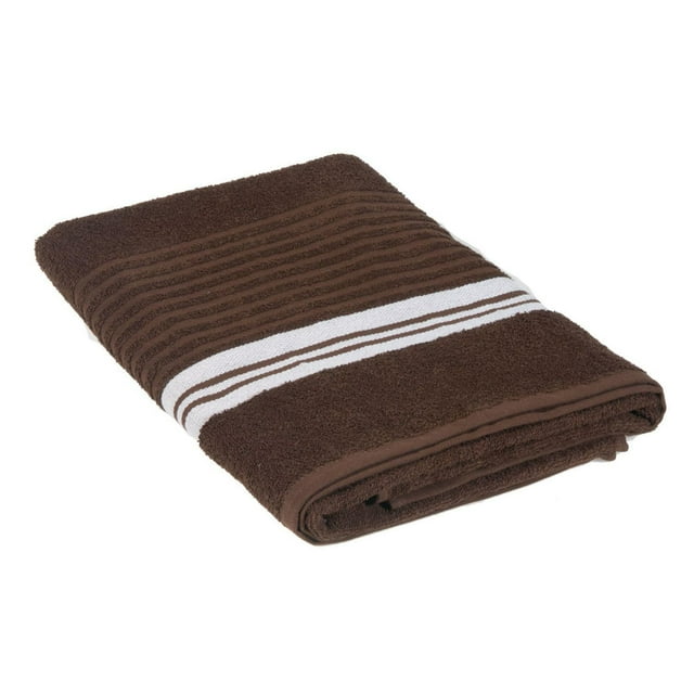 Deluxe Serviette De Bain (27 X 50) (Chocolat) - Set of 2