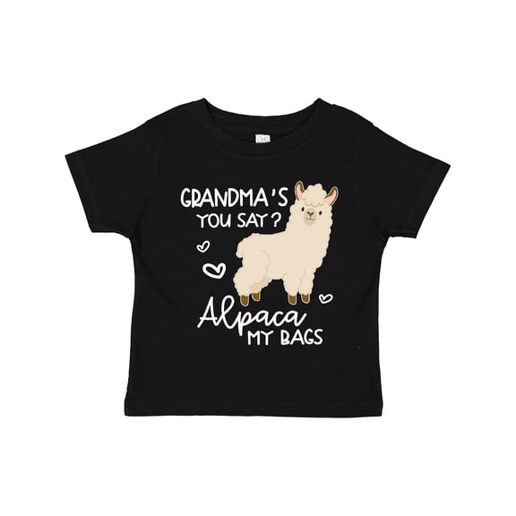 Inktastic Grandma's You Say Alpaca My Bags Boys or Girls Toddler T-Shirt