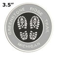 thumbnail image 2 of Go Trekking! At Greenstone Ridge Trail, Michigan 3.5 Inch Iron Or Sew On Embroidered Fabric Badge Patch Hiking Trails Iconic Series, 2 of 2