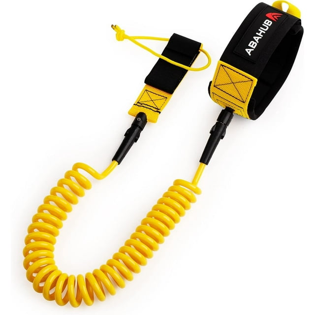 Correa para Tabla de Surf Abahub Premium Coil SUP 3 m Amarilla