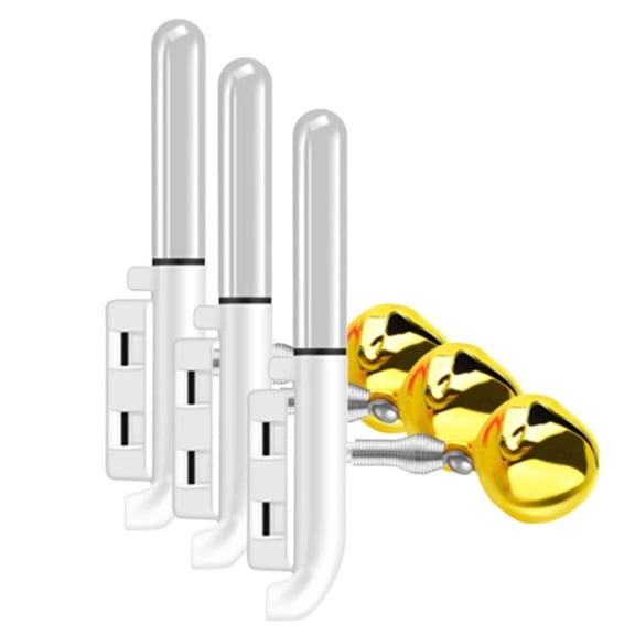 Fishing Rod Tip Light with Bell, 3 Pack LED Bite Alarm with Night Glow, Rechargeable Clip-On Rod Tip Lights for Night Fishing