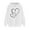White, variant on BVOFAR Women's Cute Heart Print Hooded Sweatshirts Fall Fleece Hoodies Casual Long Sleeve Pullovers Drawstring Tops with Pockets